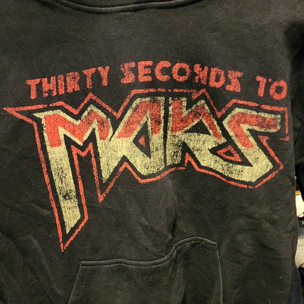 Thirty Seconds to Mars Adults Large Black Hoodie